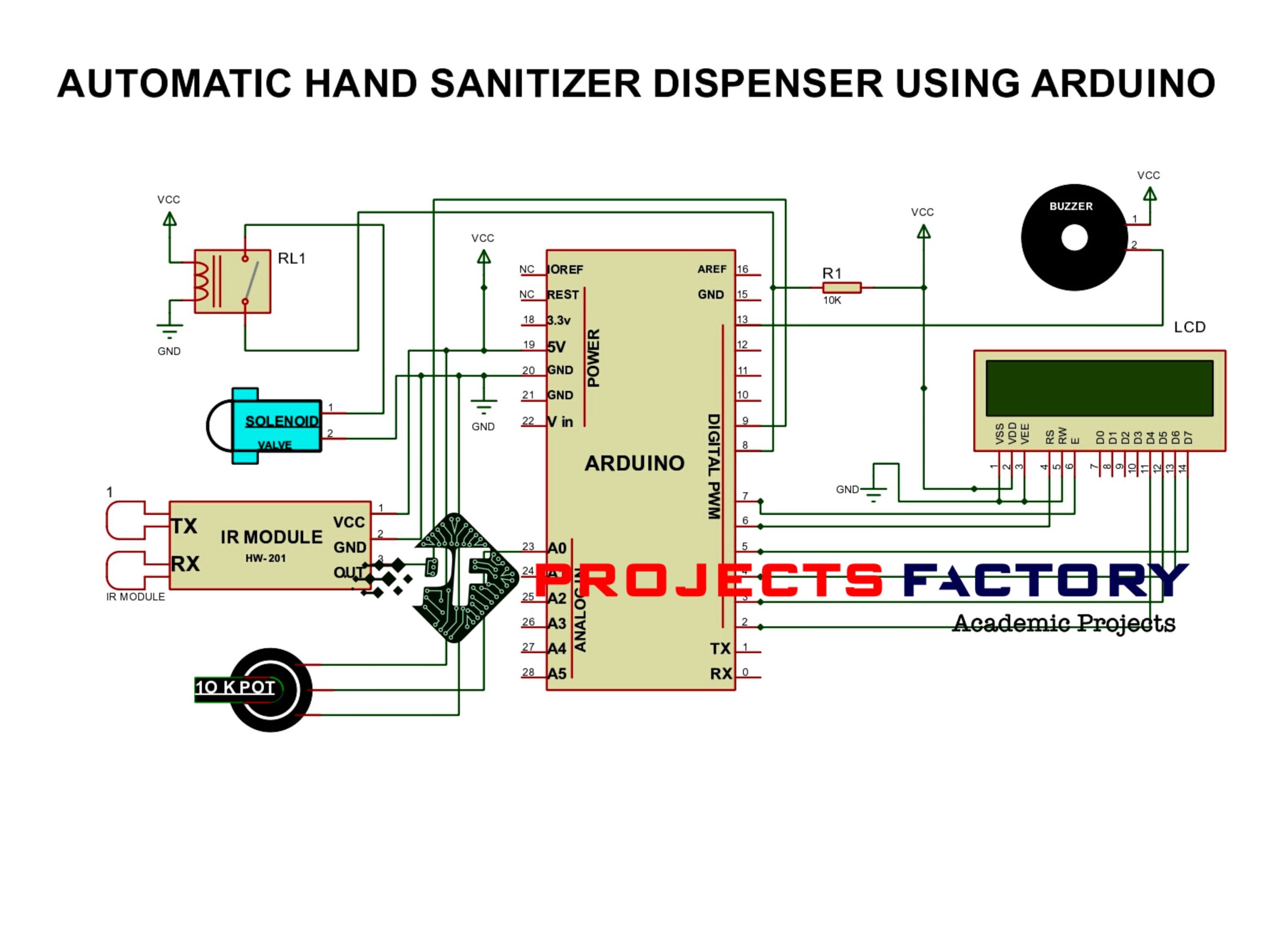 Automatic Hand Sanitizer Dispenser Using Arduino Electrical