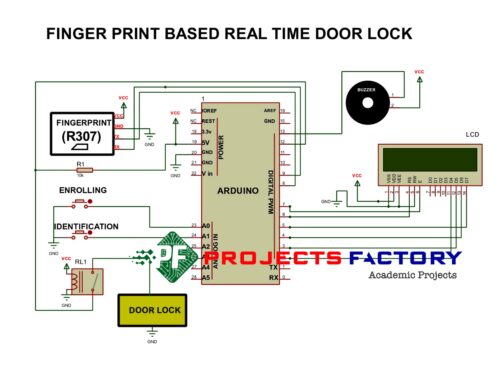 fingerprint-real-time-door-lock-circuit-diagram