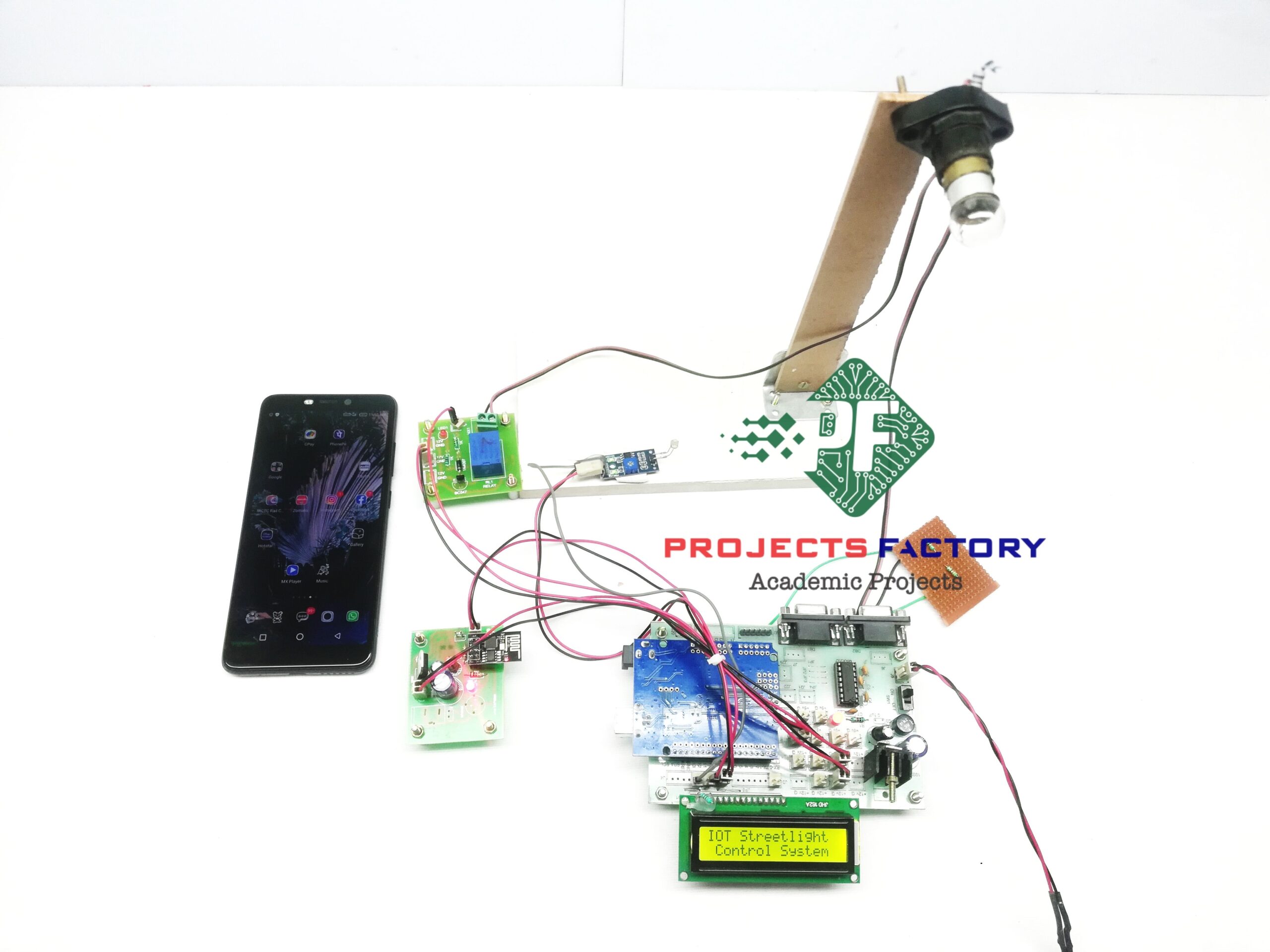 Iot Streetlight Control System Circuit Diagram