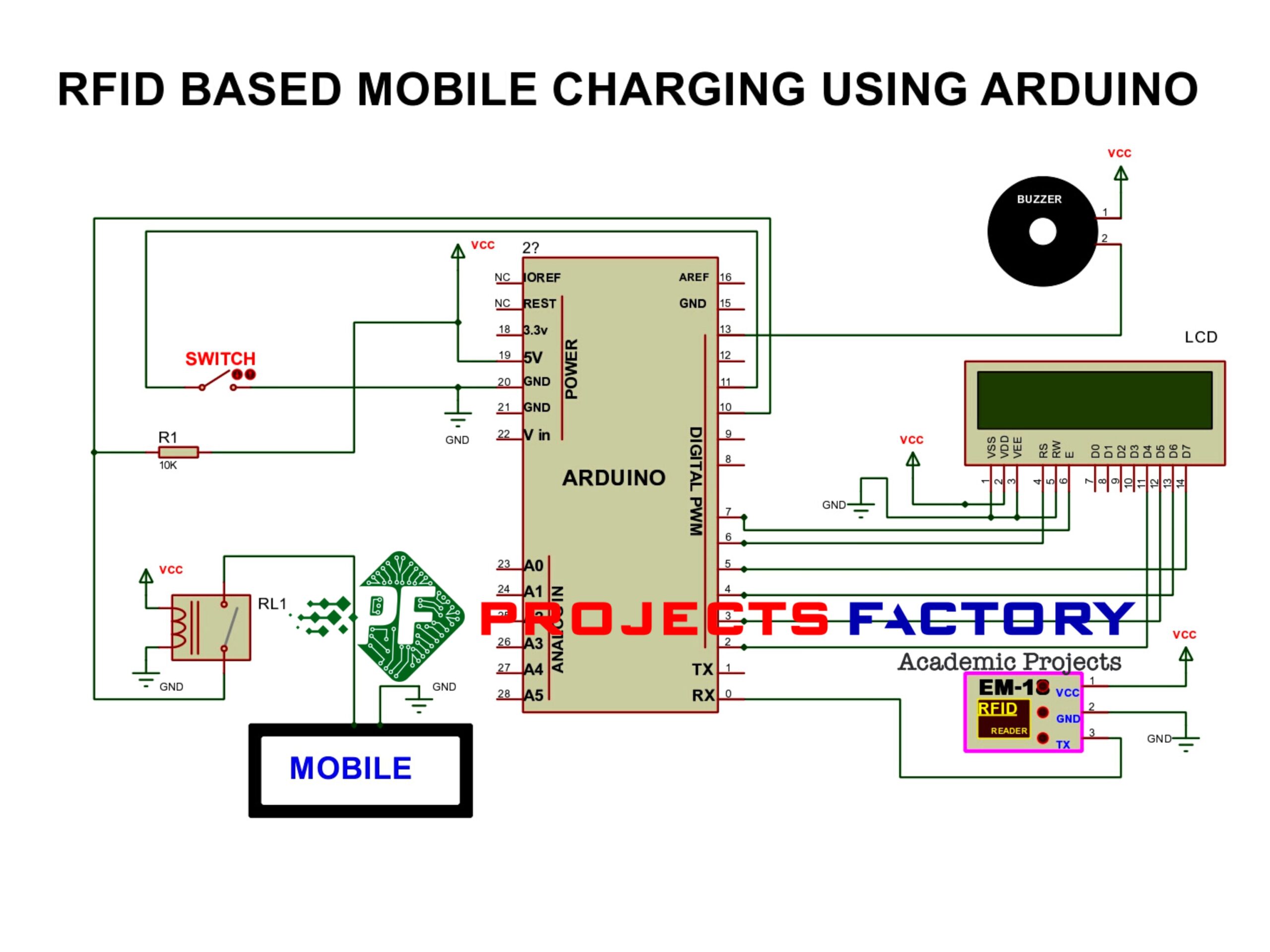 Rfid Based Mobile Charging Using Arduino