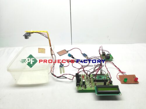 iot flood level monitoring and alerting system using raspberry pi pico- front-view