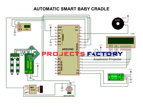 automatic-smart-baby-cradle-circuit diagram